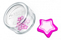 Дизайн для ногтей: резиновые аппликации (звездочки, цвет: розовый)