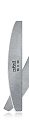 Профессиональная пилка для искусственных ногтей (серая, полукруглая, 180/180), ruNail