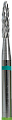 Фреза твердосплавная для левшей Мини торнадо зеленая 2,3 мм AW00936