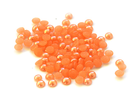 Стразы жемчужные 50 шт. перламутровые оранжевые №3 