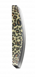 Пилка-баф (полукруглая, рисунок: «Леопард», 100/180), ruNail