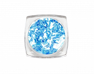 Дизайн для ногтей: 3D ромбы (цвет: голубой топаз), ruNail