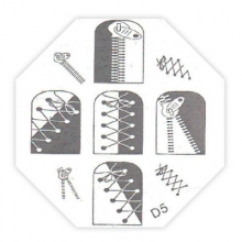 Трафарет металлический для стемпинга D-05