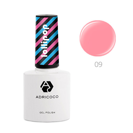 Гель-лак ADRICOCO Lollipop №09 - Розовая карамелька (8 мл.)