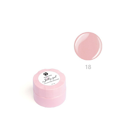 Гель-желе для моделирования ногтей ADRICOCO №18 камуфлирующий светлый орехово-розовый (10 мл)