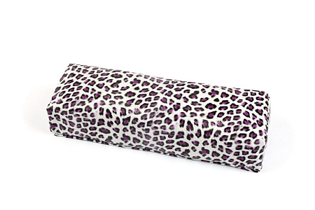 Подлокотник кожаный для рук (леопард фиолетовый)