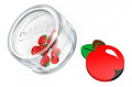 Дизайн для ногтей: резиновые аппликации (яблоки, цвет: красный)