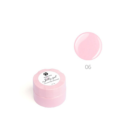 Гель-желе для моделирования ногтей ADRICOCO №06 камуфлирующий молочный розовый (10 мл)