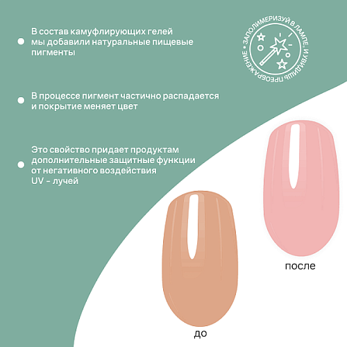 Гипоаллергенный камуфлирующий гель Raitama с биотином, 15 г №8256