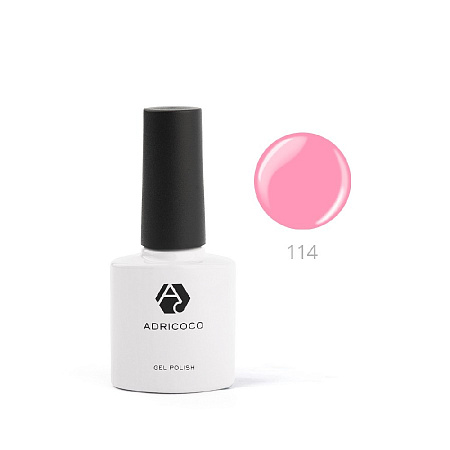 Цветной гель-лак ADRICOCO №114 розовая азалия (8 мл)