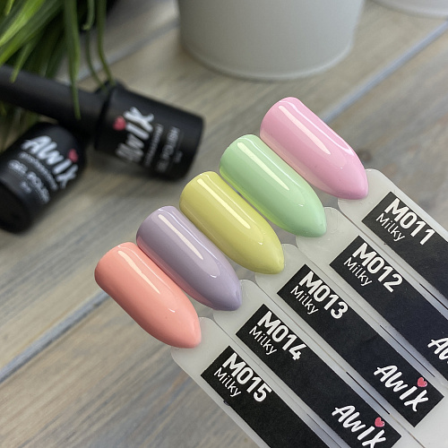 Гель-лак AWIX Milky 015, 10 мл