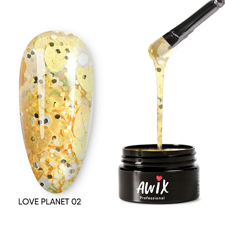 Гель-лак AWIX Love Planet 02, 8 гр