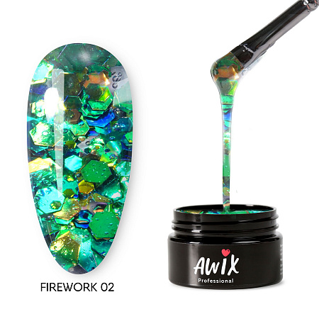 Гель-лак AWIX Firework 02, 8 гр