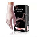 Перчатки виниловые прозрачные Benovy L, 100 шт