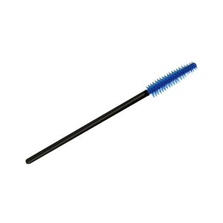 Щёточка для ресниц силиконовая синяя с чёрной палочкой BePerfect	