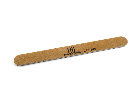 Пилка для ногтей узкая 240/240 высокое качество (золото) в индивидуальной упаковке