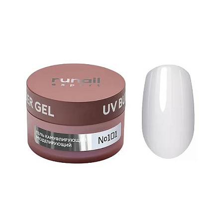 Гель моделирующий UV BUILDER GEL Runail Expert №101, 50г банка