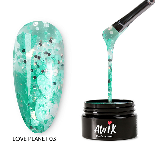 Гель-лак AWIX Love Planet 03, 8 гр