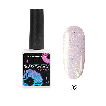 База светоотражающая Britney 2 в 1 №02 - сиреневый гламур, TNL Professional, 10 мл