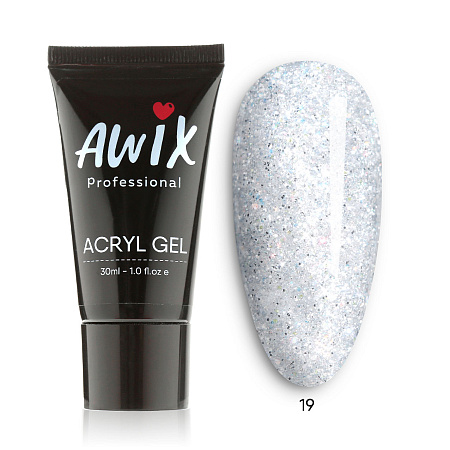 Acryl gel AWIX 19 (светоотражающий), 30 мл