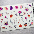 Самоклеящийся объемный стикер для ногтей 3D-CL021 Веточки , Цветы