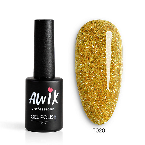 Гель-лак AWIX Tinsel 020, 10 мл