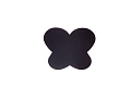 Силиконовый коврик для дизайна ногтей Бабочка - черный