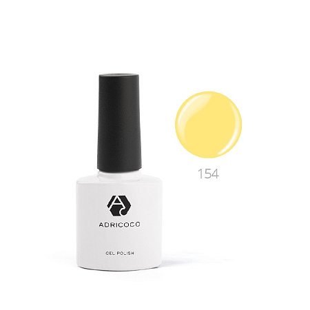 Цветной гель-лак ADRICOCO №154 сочный лимон (8 мл)