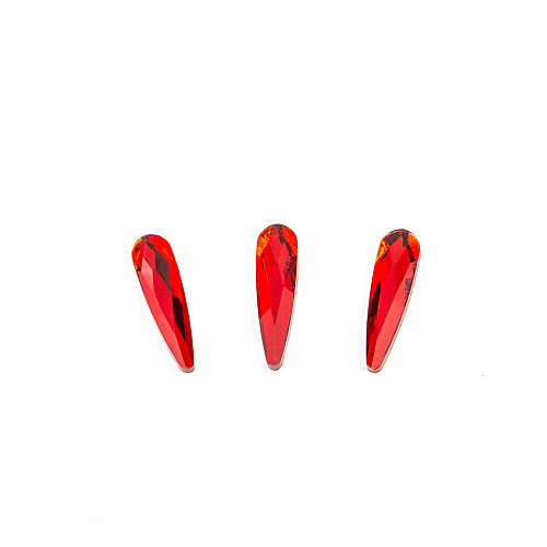 Стразы для дизайна ногтей красные TNL - Луч (10 шт./уп)