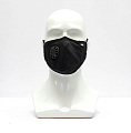 Защитная маска FSK с клапаном выдоха и со сменными угольными фильтрами, черная