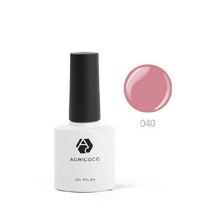 Цветной гель-лак ADRICOCO №040 пыльно-розовый (8 мл)