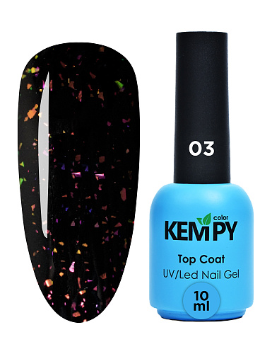 Топ Kempy Glitter без липкого слоя №03, 10 мл