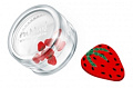 Дизайн для ногтей: резиновые аппликации (клубника, цвет: красный)