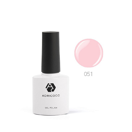 Цветной гель-лак ADRICOCO №051 розовое парфе (8 мл)