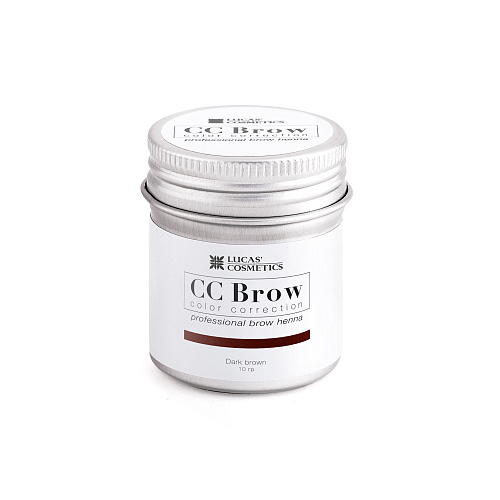 Хна для бровей CC Brow (dark brown) в баночке (темно-коричневый), 10 гр