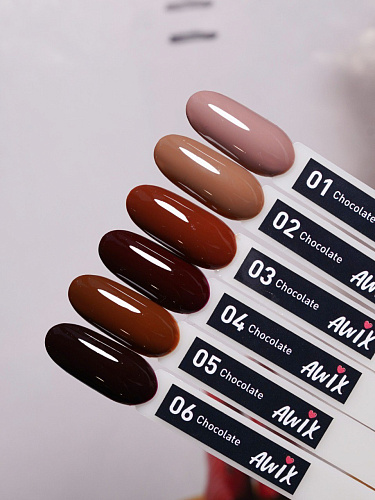Гель-лак AWIX Chocolate 06, 10 мл
