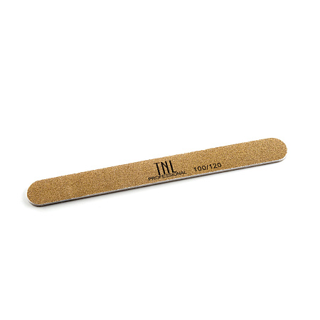 Пилка для ногтей узкая 100/120 высокое качество (золото) в индивидуальной упаковке