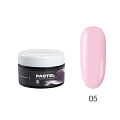 Гель для наращивания Pastel, жесткий, №5 - натуральный розовый, TNL Professional, 18 мл
