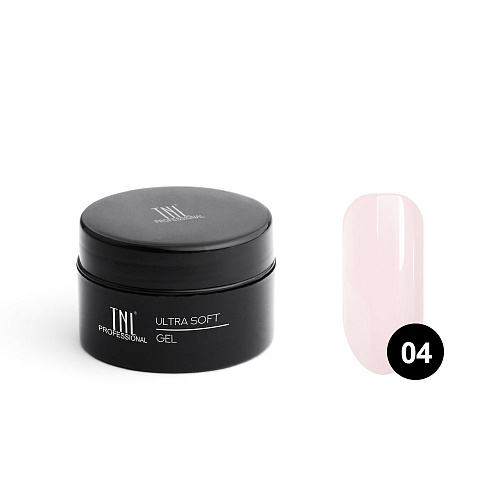 Низкотемп. однофазный гель TNL Ultra soft №04 камуфлирующий нежно-розовый (15 мл)