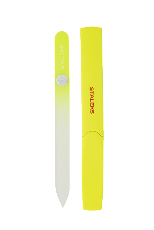 Пилка стеклянная в пластиковом футляре BEAUTY & CARE 13 128 мм (желтый)