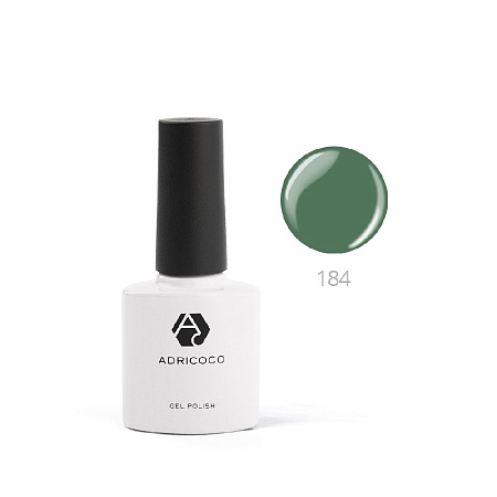 Цветной гель-лак ADRICOCO №184 лесной зеленый (8 мл)